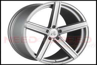 20" Axis Model One Satin Silver Fits Benz CLA250 Staggered Wheels Rims