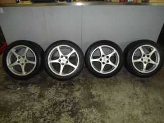 Corvette C5 5 Spoke Wheels Tires Rims w Center Caps
