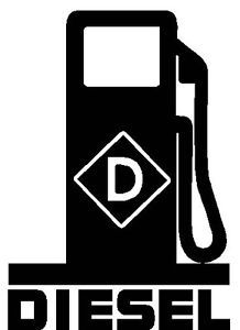 Diesel Fuel Pump Logo Vinyl Decal Sticker Fumes Powerstroke Duramax Truck