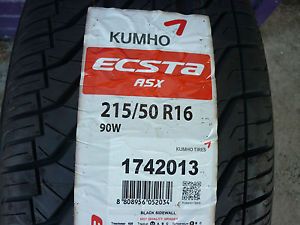 1 New 215 50 16 Kumho Ecsta ASX Tire