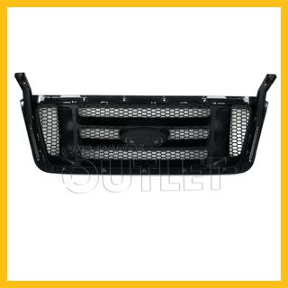 2004 Ford F150 XL Grille Chrome Outer Frame FO1200413 Black Honey Comb Bar Grid