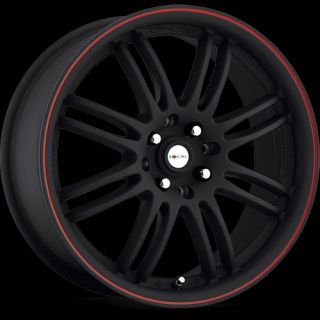 16x7 Black Red Focal F 16 163 Wheels 4x100 4x4 5 42 HONDA CIVIC SI CTX CIVIC