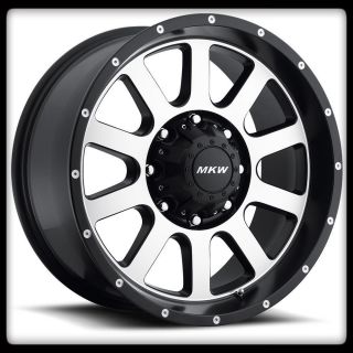 20" MKW Offroad M86 Machined Rims Toyo 35x12 50x20 Open Country MT Tires Wheel