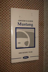 2000 Ford Mustang Owners Manual Original Glovebox Book