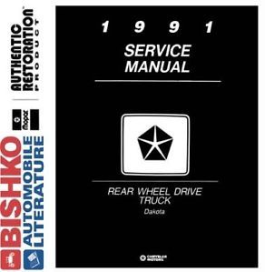 1991 Dodge Dakota Truck Shop Service Repair Manual CD Engine Drivetrain Wiring