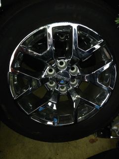GMC Chrome 20in Wheels and Tires Continental Tires P275 55 R 20