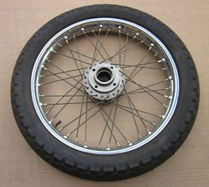 Triumph BSA Front Wheel with Dunlop Rim and Tire Disc Brake T140 TR7