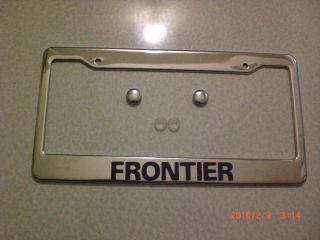 Nissan Frontier Chrome License Plate Frame Free Caps