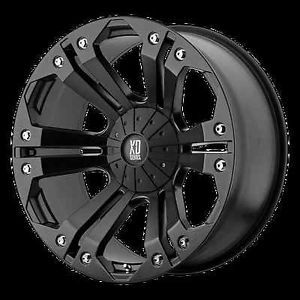 18" XD 778 Monster Black Rims Nitto Trail Grappler Tires 295x70x18 Wheels