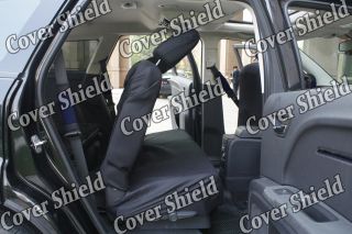16pc Set Blue Black Auto Car Seat Covers Free Steering Wheel Belt Pad Head Rests