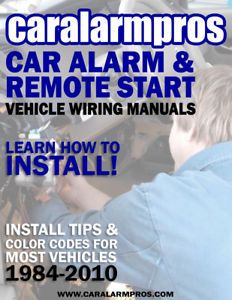 Caralarmpros Car Alarm Remote Starter Install Wiring Diagrams CD