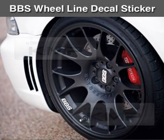 BBs Wheel Line Decal Sticker 5Color for All Vehicles