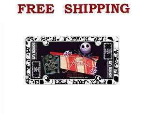 New Nightmare Before Christmas Car Turck SUV Van License Plate Frame Front Rear