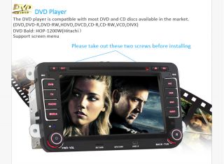 In Dash Car Stereo CD DVD Player GPS iPod Radio F VW Golf 5 6 Passat CC Tiguan