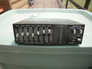 Vintage Sanyo Car Stereo Audio Graphic Equalizer EQ EQZ 6210 Japan RARE Works