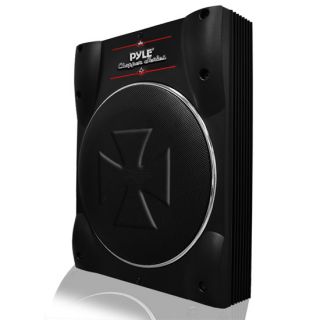New Pyle PLBASS10 1000W 10" Low Profile Super Slim Amplified Enclosed Subwoofer 68888899802