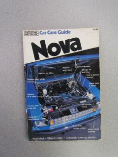 Chevrolet Chevy Nova Car Care Guide Manual Covers 1970 1977 I0070