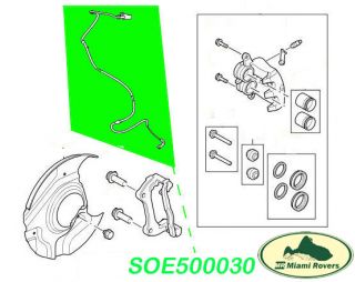 Land Rover Rear Brake Pad Wear Sensor Range 06 12 SOE500030