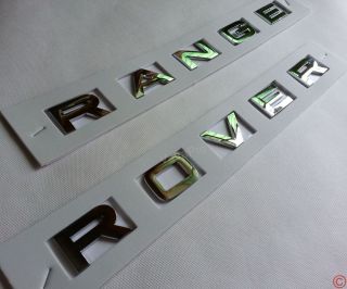 New Hood Head Trunk Letters Chrome Emblem Badge for Land Range Rover Silver