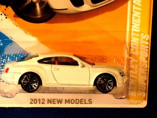 Hot Wheels 2012 Bentley Continental Supersports White