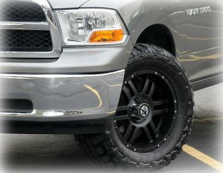 20" Flat Black Wheels Tires Dodge Truck RAM 1500 20x9 Matte Black 20 inch Rims