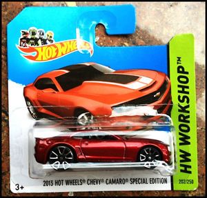 Hot Wheels 2014 Short Card Edition 2013 Chevy Camaro Special Edition New RARE