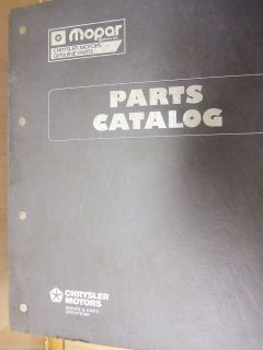 93 Dodge Chrysler Plymouth Chassis Body Electrical Large Parts Dealer Manual