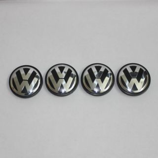 4 Pcs VW 55mm Wheel Center Caps Emblem Volkswagen Wheel Center Hub Caps