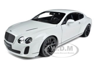 Bentley Continental Supersports Coupe White 1 18 Diecast Model Car Welly 18038