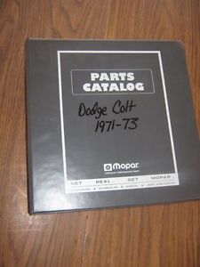 1971 1973 Dodge Colt Car Mopar Parts Catalog Book 71 72 73 1972 Factory