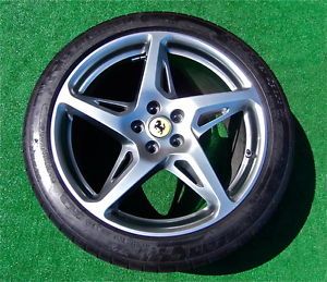 4 Genuine Factory Ferrari 458 Italia 20 inch Shadow Chrome Wheels Tires TPMS