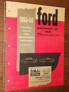 1955 1957 Ford Thunderbird Parts Illustrated Catalog Manual Classic 