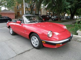 1988 Alfa Romeo Spyder Veloce Wheels Air Condionnd Low Miles Low Reserve