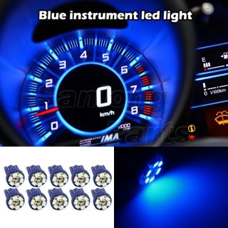 10x Super Bright Blue Buick LED 168 194 T10 Wedge Instrument Panel Light Bulb No