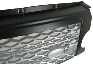 Satin Black Silver Front Grille for Land Rover Discovery 3 LR3 Conversion Grill