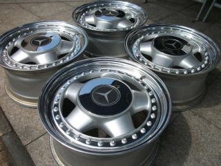 Original Mercedes oz Racing Alloy Wheels 5x112 7x15 W107 W123 W124 W202 Silver