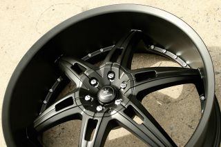 Verde Allusion 24" Semi Black Rims Wheels Dodge Magnum RT Base 24 x 9 5 5H 18