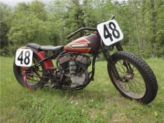 1948 Harley Davidson WR Flattrack Racing Motorcycle Vintage Original