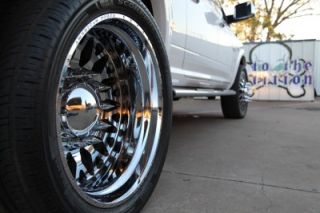 26" American Force EVO Dodge RAM 2500 Dually Chrome Wheels Rims Pirelli Tires