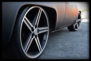 24" IROC6 BM Wheels and Tires Rims for Chevy Silverado Tahoe Escalade RAM F150
