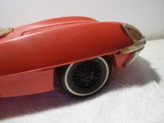 1960's Topper "Johnny Speed" Battery Operated Jaguar Race Car for Parts Or
