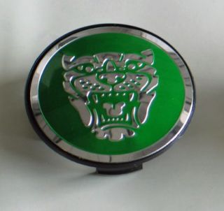 Jaguar Wheel Center Caps Set of 4 Light Green New