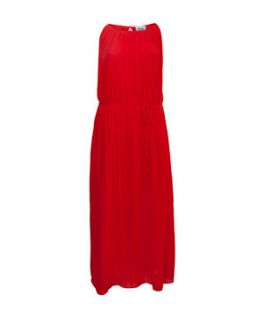 Ruby’s Closet Red Pleated Maxi Dress