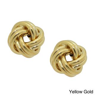 Gioelli 14k Gold Polished Love Knot Earrings Gold Earrings
