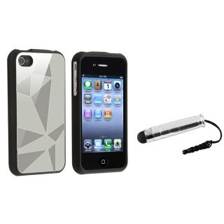 Silver Triangle Aluminum Case/ Mini Stylus for Apple iPhone 4/ 4S BasAcc Cases & Holders