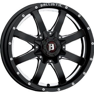 Ballistic Anvil 17 Black Wheel / Rim 6x5.5 with a  12mm Offset and a 110 Hub Bore. Partnumber 955790655 12GBX Automotive