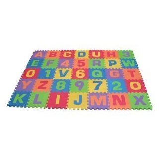 Toy / Game Edushape Edu Tiles 36 Piece 6x6ft Play Mat, Letters & Numbers Set W/ Giant Interlocking Tiles Toys & Games