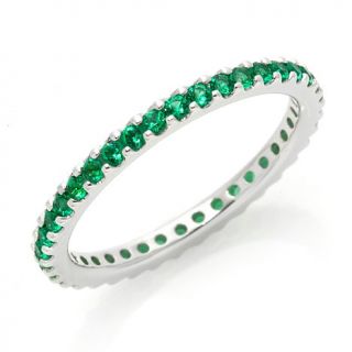 Jean Dousset Absolute™ Simulated Emerald Eternity Band Ring