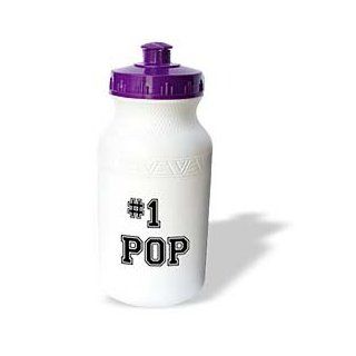 wb_151603_1 InspirationzStore Typography   #1 Pop   Number One Pop   for worlds greatest and best dads   black text good for Fathers Day gifts   Water Bottles Sports & Outdoors