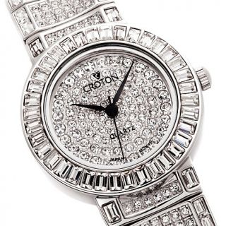 Croton "Balliamo" 32mm Round Case Crystal Encrusted Dress Bracelet Watch